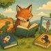 Colorful stack of classic children's books representing key categories in children's literature