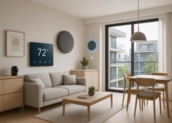 Modern luxury condo with smart technology and energy-efficient design features