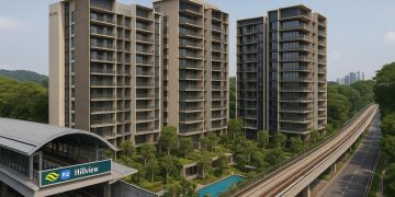 Narra Residences exterior showcasing proximity to Hillview MRT and Dairy Farm Walk amenities