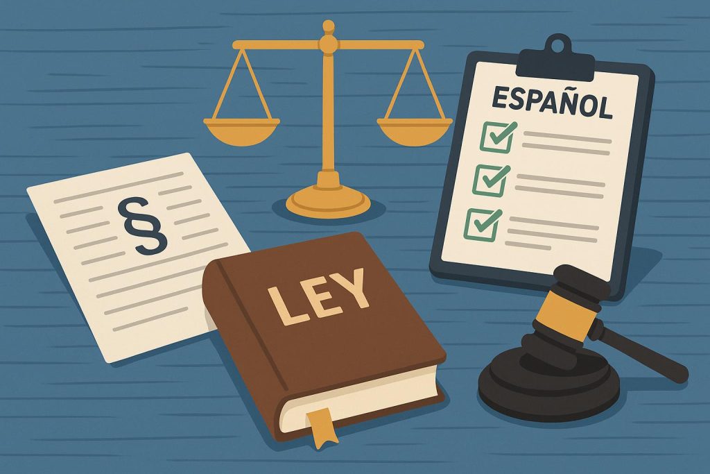 Legal meeting with Spanish translation materials for clear communication with clients