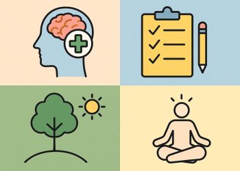 Meditation, journaling, exercise, and nature walk promoting better mental health activities
